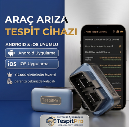 Araç Arıza Tespit Cihazı - Tespit Pro™